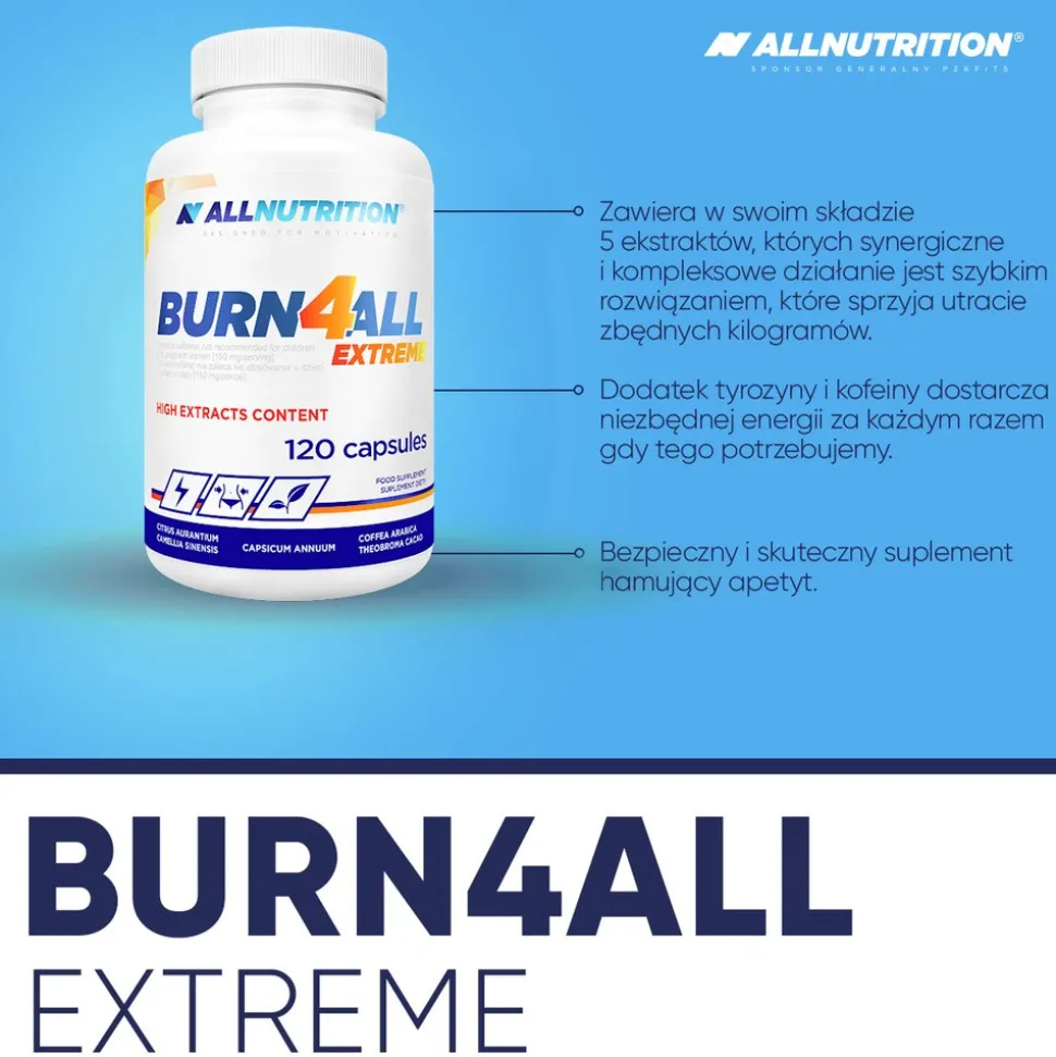 Allnutrition Burn4All Extreme, kapsułki, 120 szt.