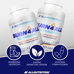 Allnutrition Burn 4 All Fat Reductor, kapsułki, 100 szt.