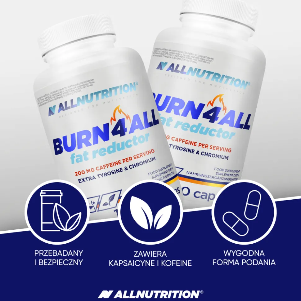 Allnutrition Burn 4 All Fat Reductor, kapsułki, 100 szt.
