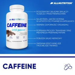Allnutrition Caffeine 200 power, kaps., 100szt