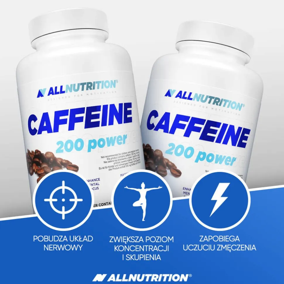 Allnutrition Caffeine 200 power, kaps., 100szt