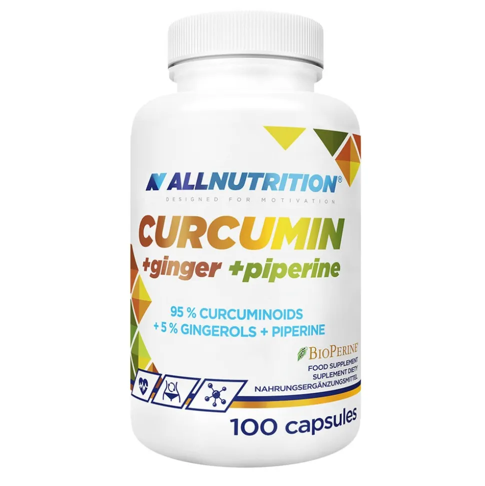 Allnutrition Curcumin + Ginger + Piperine, kapsułki, 100 szt.