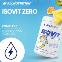 Allnutrition Isovit Zero, proszek, smak jabłko - malina, 660 g