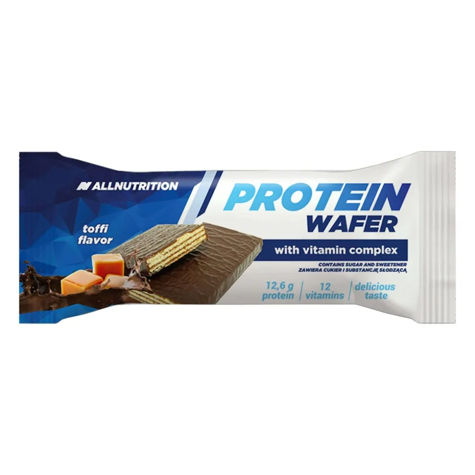 Allnutrition Protein Wafer Bar, smak toffi, 35 g