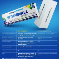 Allnutrition Vitaminall Sport, kapsułki, 60 szt.