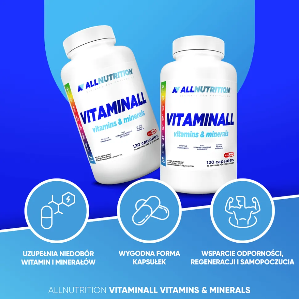 Allnutrition Vitaminall vitamins & minerals, kapsułki, 120 szt.