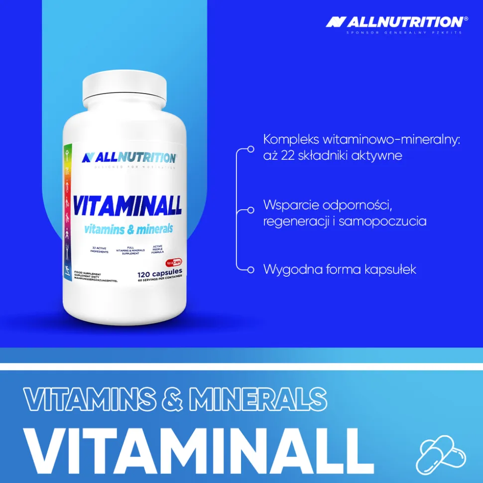 Allnutrition Vitaminall vitamins & minerals, kapsułki, 120 szt.