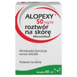 Alopexy, 5 %, roztwór na skórę, 60 ml, 1 butelka z pipetką