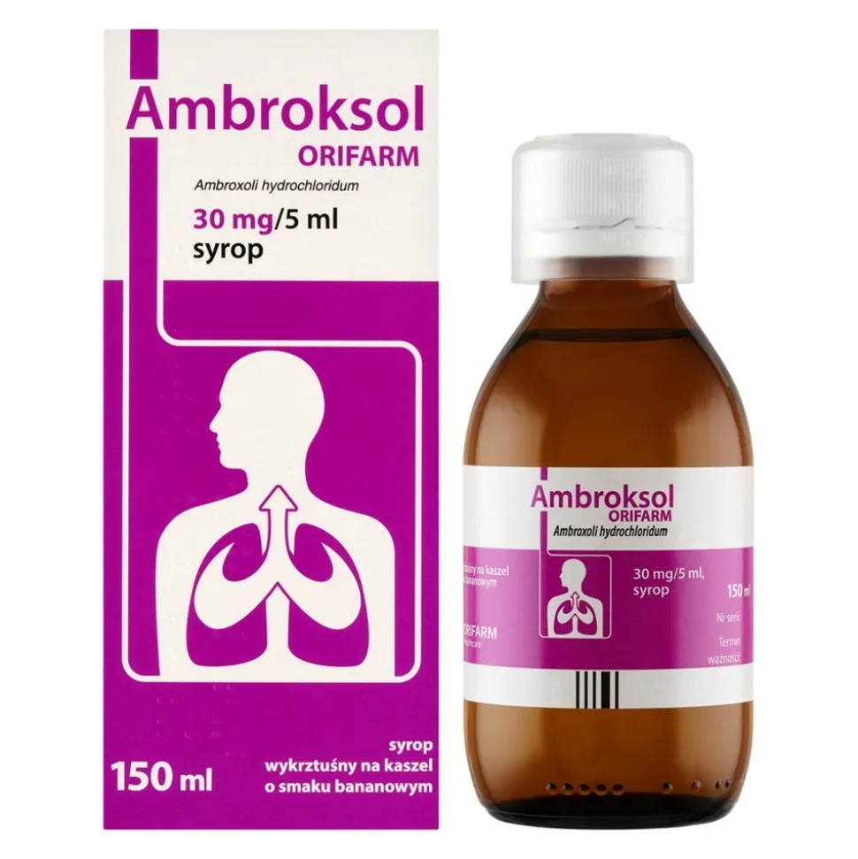 Ambroksol Orifarm, 30 mg/5 ml, syrop, 150 ml