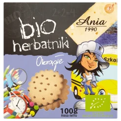 Ania, herbatniki szkolne okrągłe BIO, 100 g
