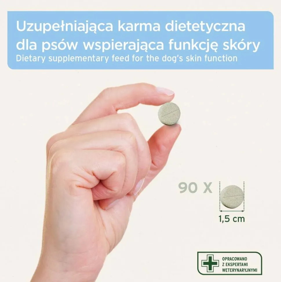 AniForte Skóra i sierść, tabletki dla psów, 90 szt.
