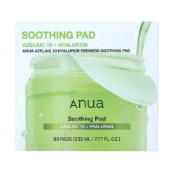Anua Azelaic 10 + Hyaluron Redness Soothing, płatki tonizujące do twarzy, 90 szt.