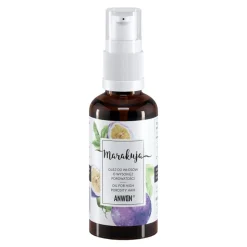 Anwen, olej marakuja do włosów wysokoporowatych, 50 ml