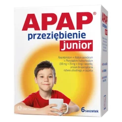 Apap Przeziębienie Junior, proszek do sporządzania roztworu doustnego, saszetki, 6 szt.