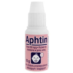 Aphtin, 200 mg/g, płyn do stosowania w jamie ustnej, 10 g
