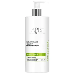 Apis Acne Stop, oczyszczające mleczko antybakteryjne z zieloną herbatą, 500 ml