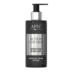 Apis Action For Men, krem,odżywczy,do ciała i dłoni, 300 ml