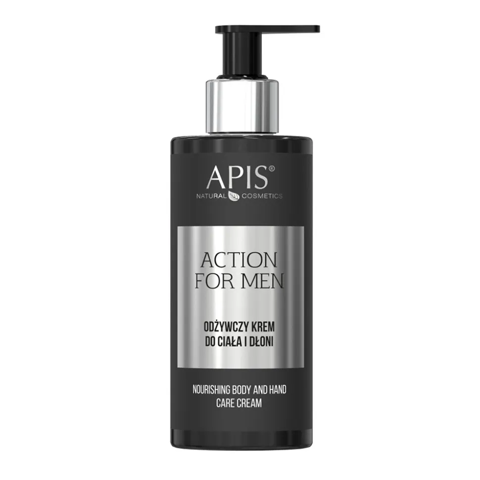 Apis Action For Men, krem,odżywczy,do ciała i dłoni, 300 ml