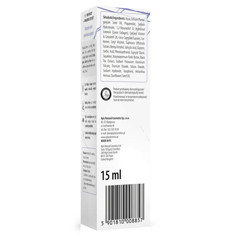 Apis Slow Aging 2 Step, Krem pod oczy wygładzenie Soft Focus, 15 ml