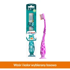 Aquafresh Big Teeth, szczoteczka do zębów dla dzieci w wieku 6-8 lat, 1 szt.