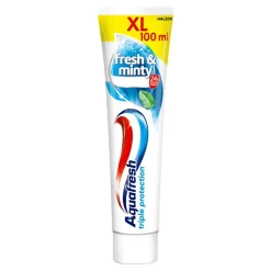 Aquafresh Triple Protection Fresh & Minty Family XL, uniwersalna pasta do zębów dla całej rodziny, 100 ml