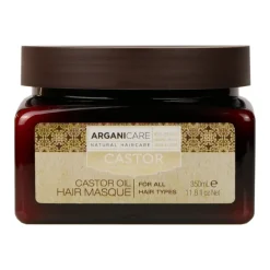 Arganicare Castor, maska do włosów z olejem arganowym i rycynowym, 350 ml