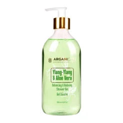 Arganicare shower, żel pod prysznic z aloesem i ylang-ylang, 500 ml