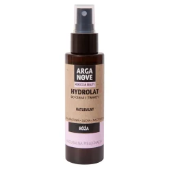 Arganove, ekologiczny hydrolat z kwiatu róży damasceńskiej, 100 ml