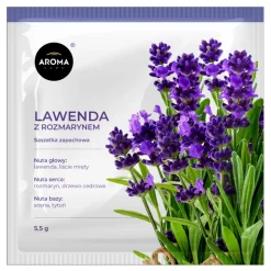 Aroma Home Lawenda z rozmarynem saszetka zapachowa, 5,5 g