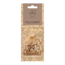 Aroma Home, Woody Series Bazylia & Werbena, drewniane zrębki w saszetce, 12,5 g