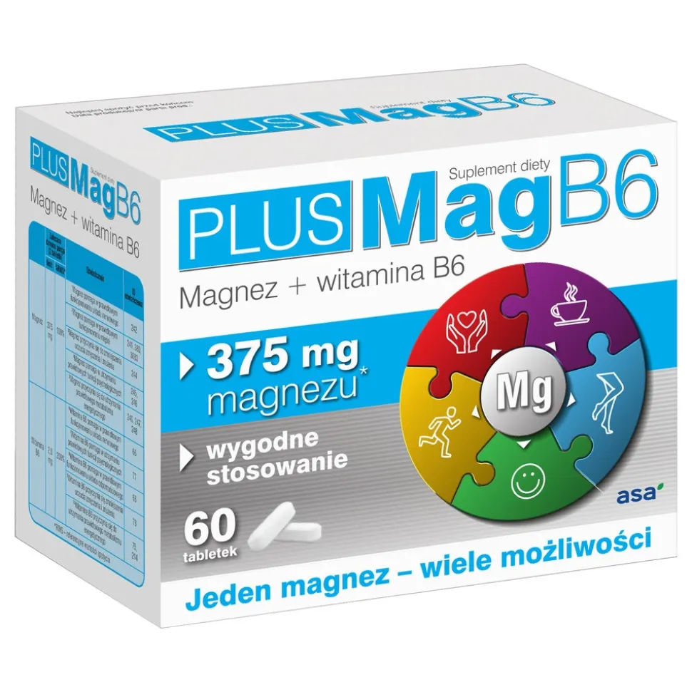 Asa PlusMag B6, tabletki, 60 szt.