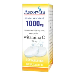 Ascorvita, 1000 mg, tabletki musujące, 10 szt.
