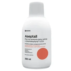 Aseptall, płyn do płukania jamy ustnej z chlorheksydyną 0,12%, 250 ml