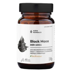 Aura Herbals Black Maca DER 100:1, kapsułki, 60 szt.