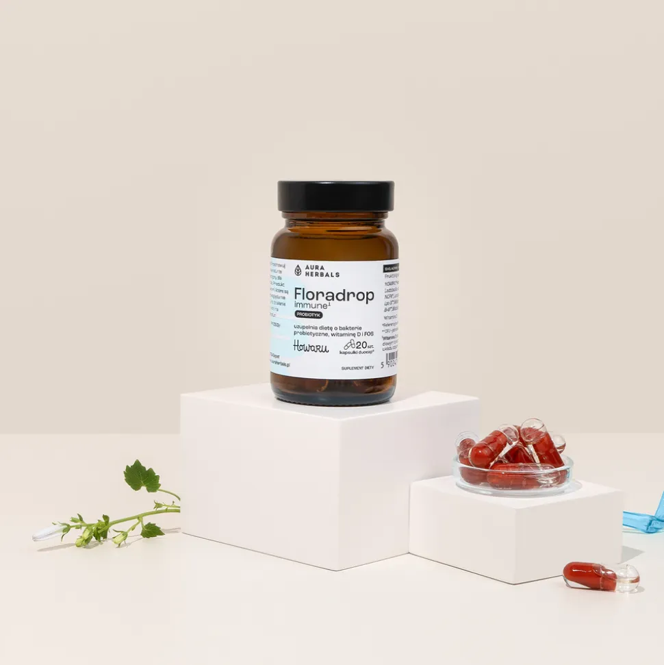 Aura Herbals Floradrop Immune probiotyk, kapsułki, 20 szt.