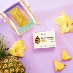 Aura Herbals Great Hydrate, saszetki z proszkiem, smak ananas, 10 szt.