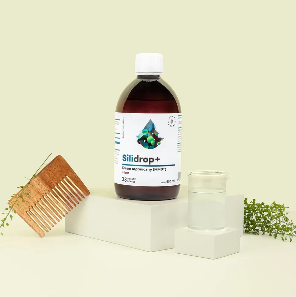 Aura Herbals Silidrop + bor, krople, 500 ml