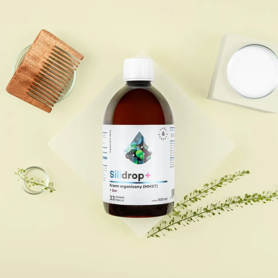 Aura Herbals Silidrop + bor, krople, 500 ml
