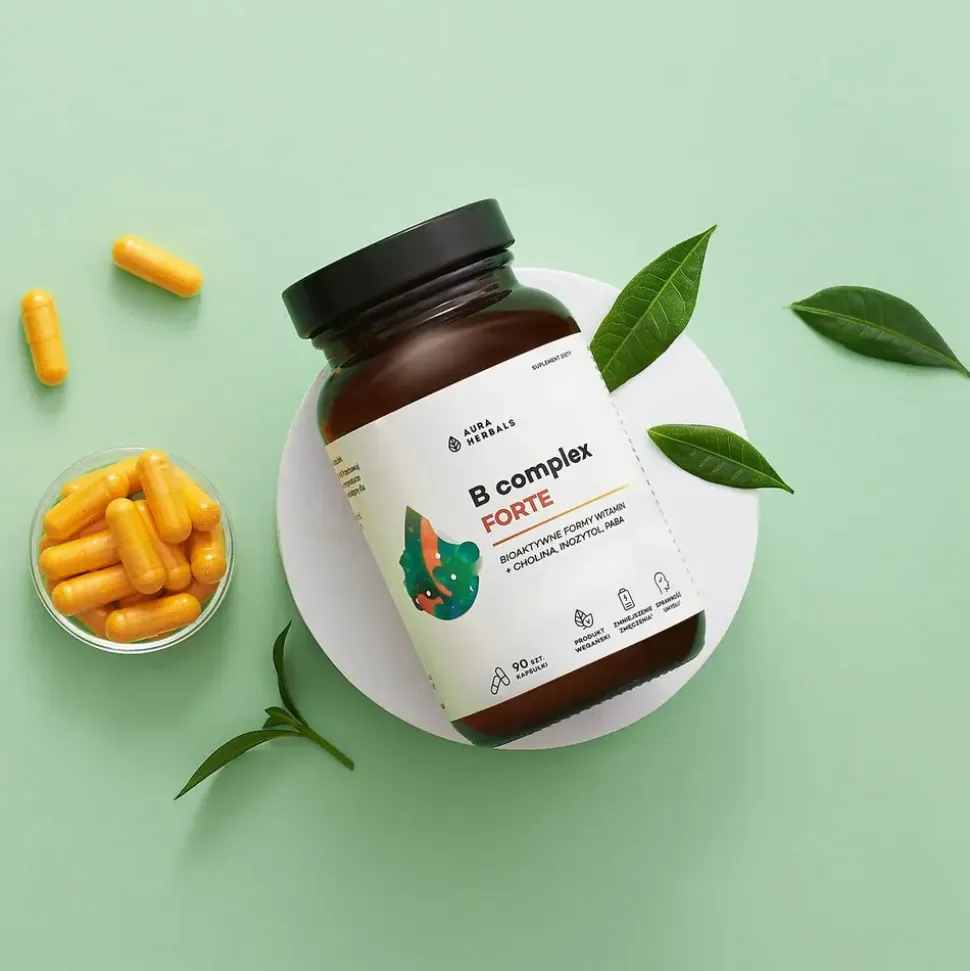 Aura Herbals Witamina B Complex Forte, kapsułki, 90 szt.
