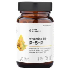 Aura Herbals Witamina B6 P-5-P, kapsułki, 60 szt.