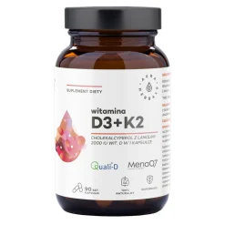Aura Herbals Witamina D3 2000IU+K2, kapsułki, 90 szt.