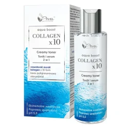 Ava Aqua Boost Collagen Creamy, tonik i serum 2w1, 100 ml