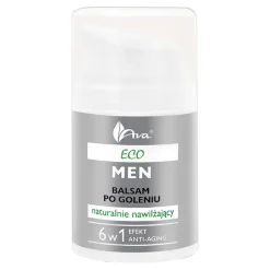 AVA Eco Men, balsam po goleniu naturalnie nawilżający, 50 ml