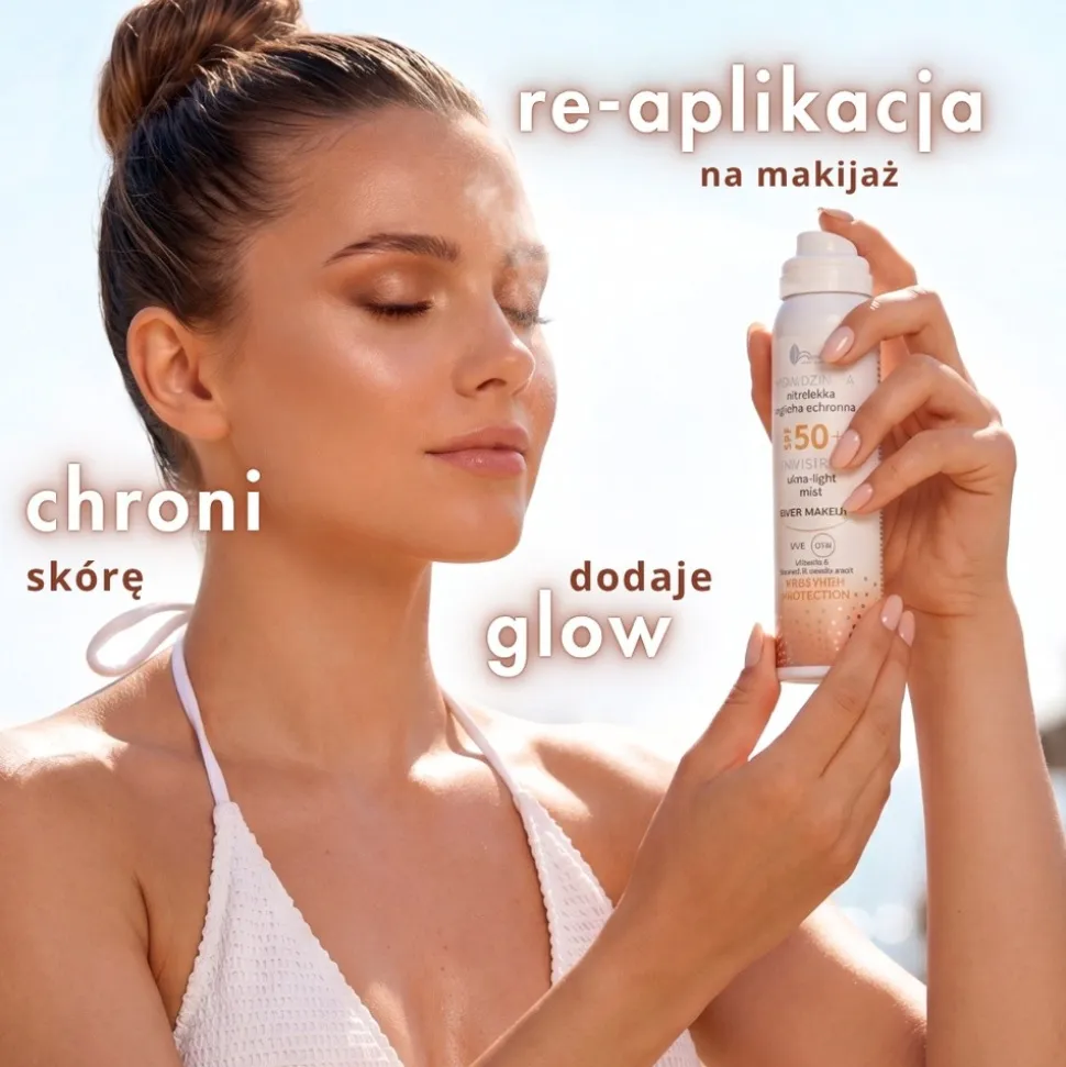 AVA Invisible Ultra-light Mist, mgiełka ochronna, SPF50+, 75 ml