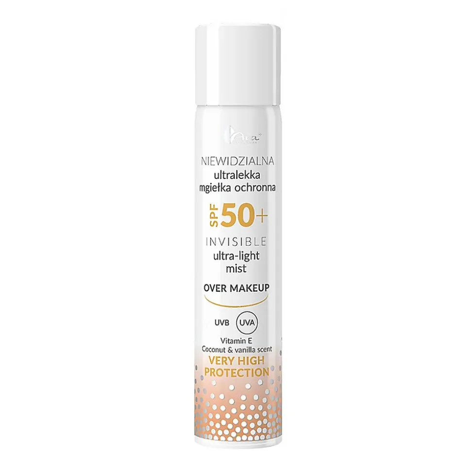 AVA Invisible Ultra-light Mist, mgiełka ochronna, SPF50+, 75 ml