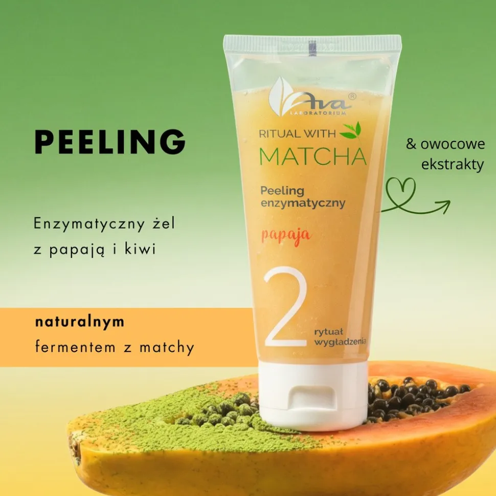 AVA Ritual with Matcha, peeling enzymatyczny, 50 ml