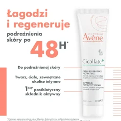 Avene Cicalfate+, regenerujący krem ochronny, 40 ml