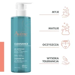 Avene Cleanance, żel oczyszczający, 400 ml