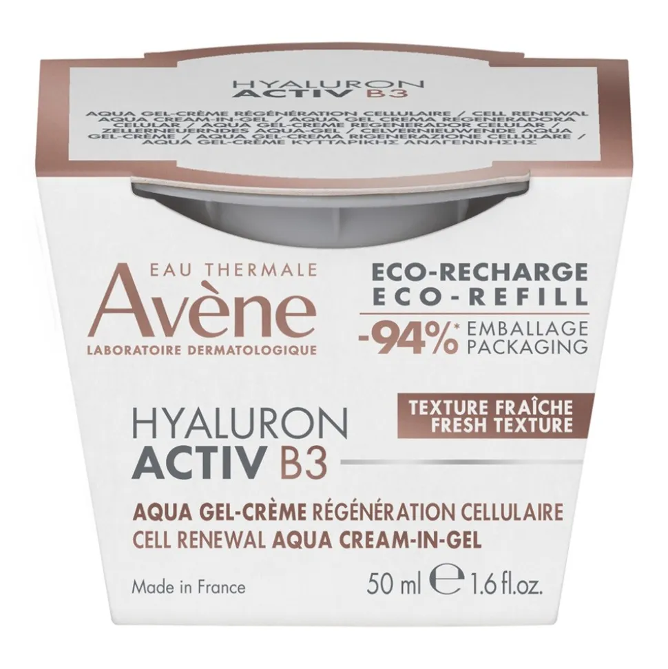 Avene Hyaluron Activ B3, krem-żel odbudowujący komórki, refill, 50 ml