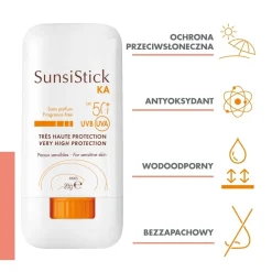 Avene Sunsistick KA, ochrona przeciwsłoneczna, sztyft, SPF 50+, 20 g